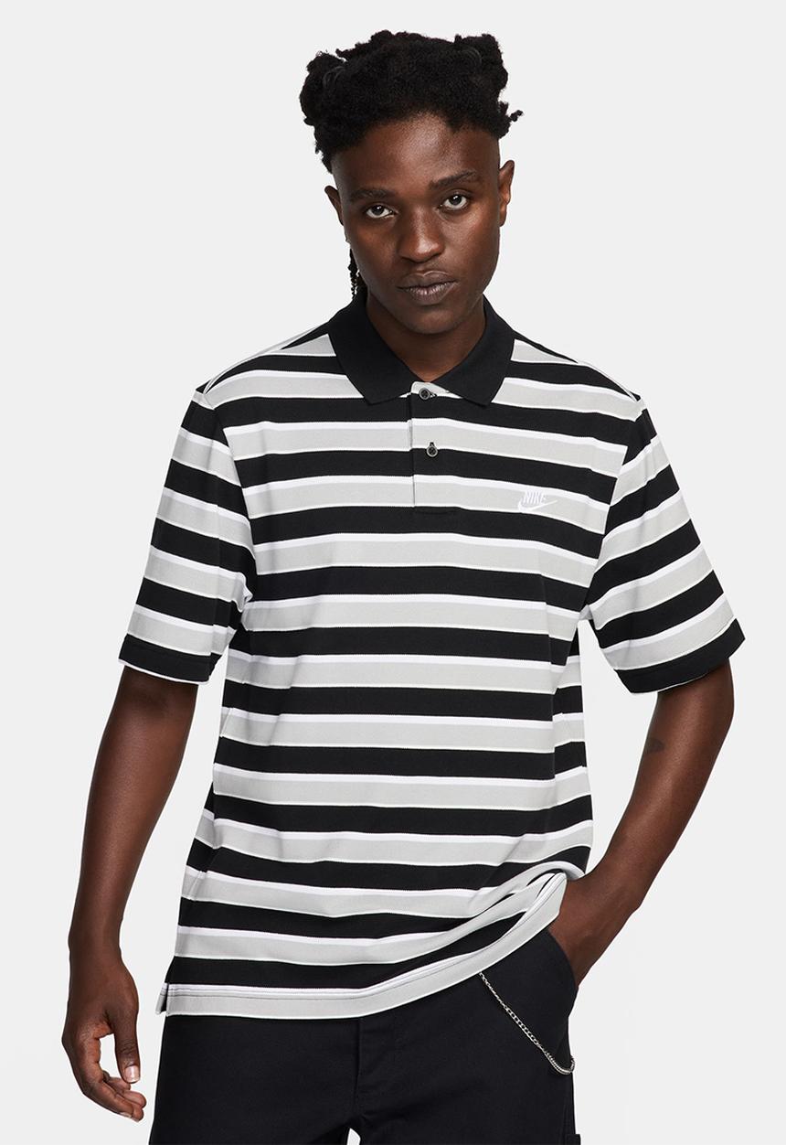 Nike - Club Striped Polo - Black/White