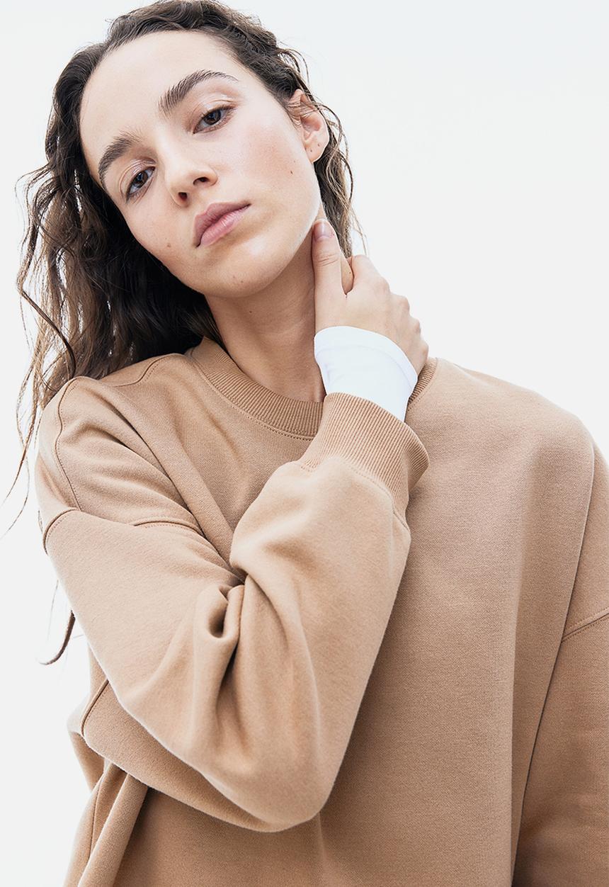 H&M - Oversized sweatshirt - dark beige