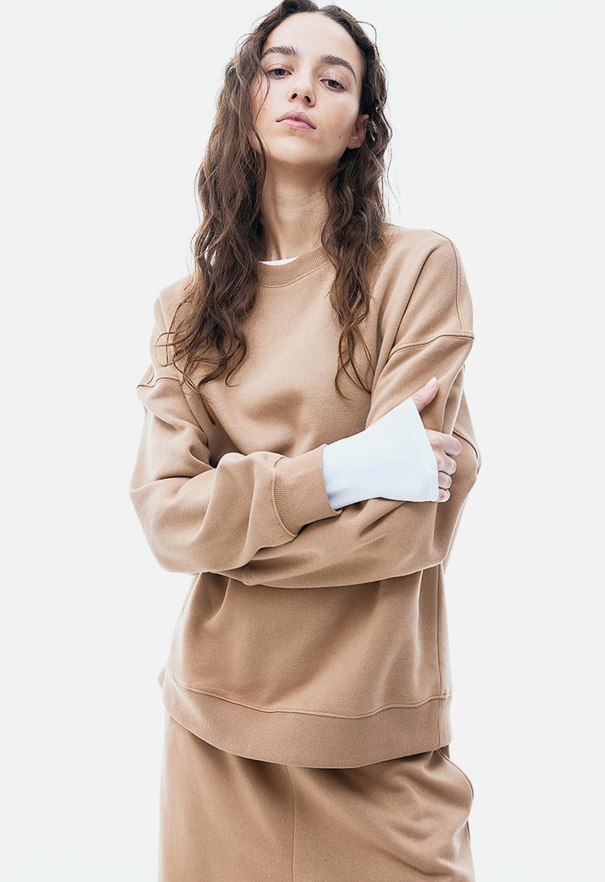 H&M - Oversized sweatshirt - dark beige