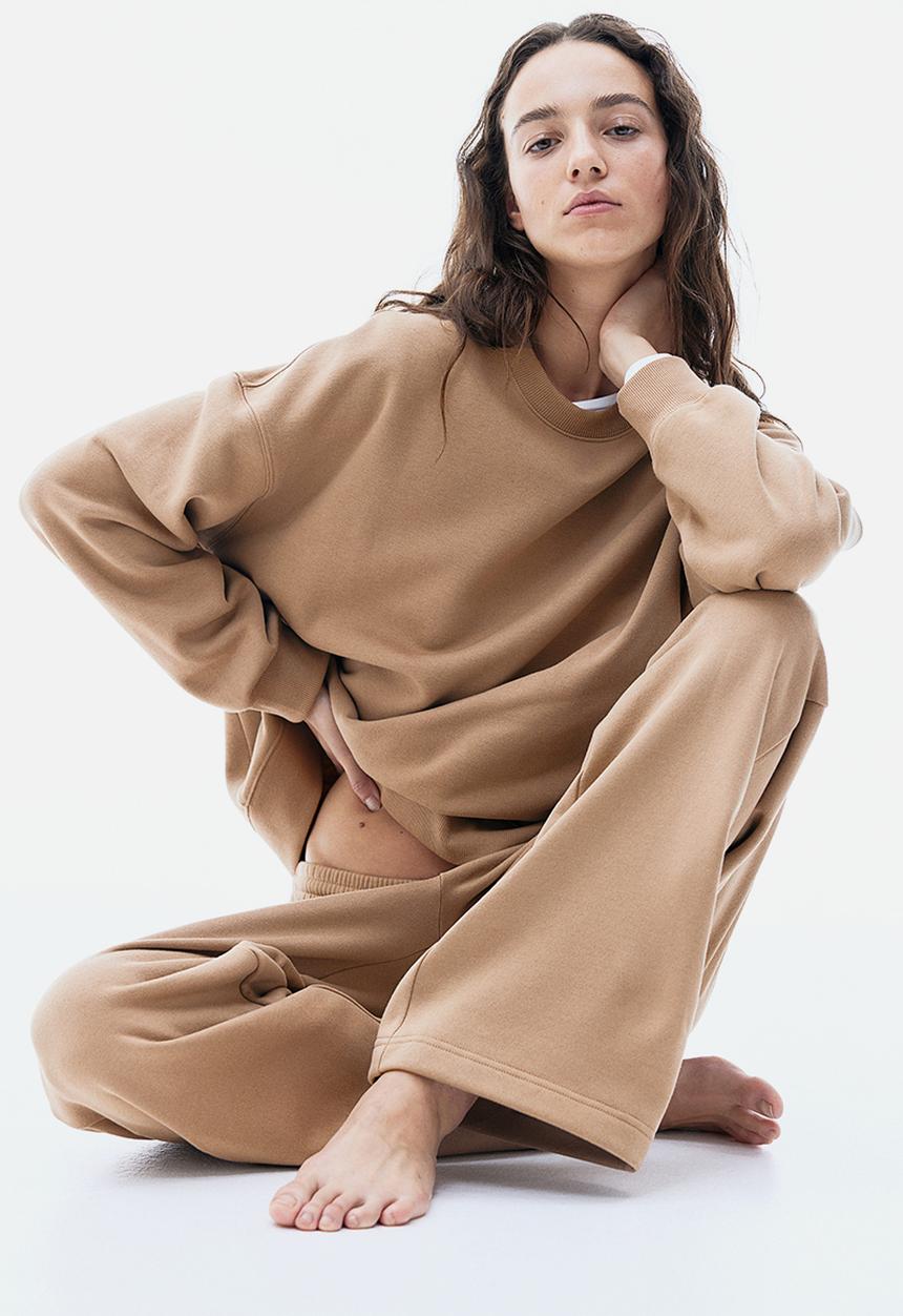 H&M - Oversized sweatshirt - dark beige
