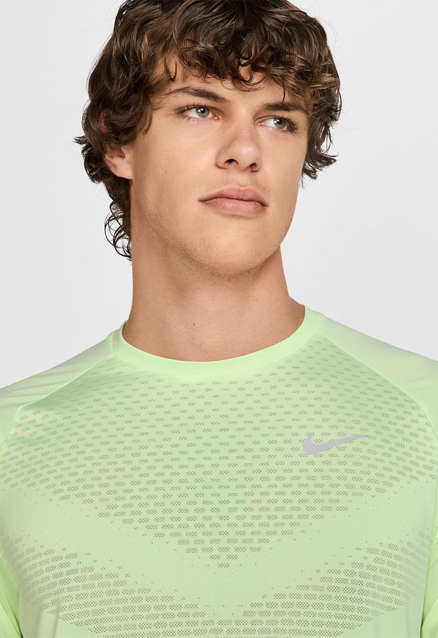 Nike - Dri-FIT ADV Short-Sleeve Running Tee - Barely Volt/Reflective Silv