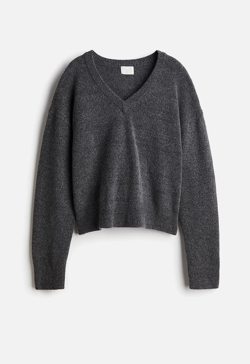 H&M - V-neck jumper - dark grey
