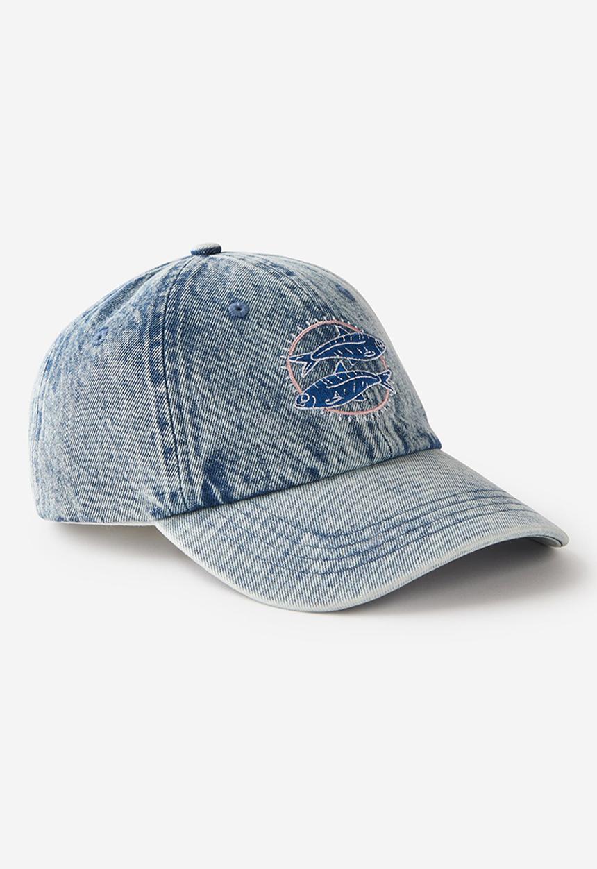 Rubi - Classic dad cap- sardinha/mid blue denim