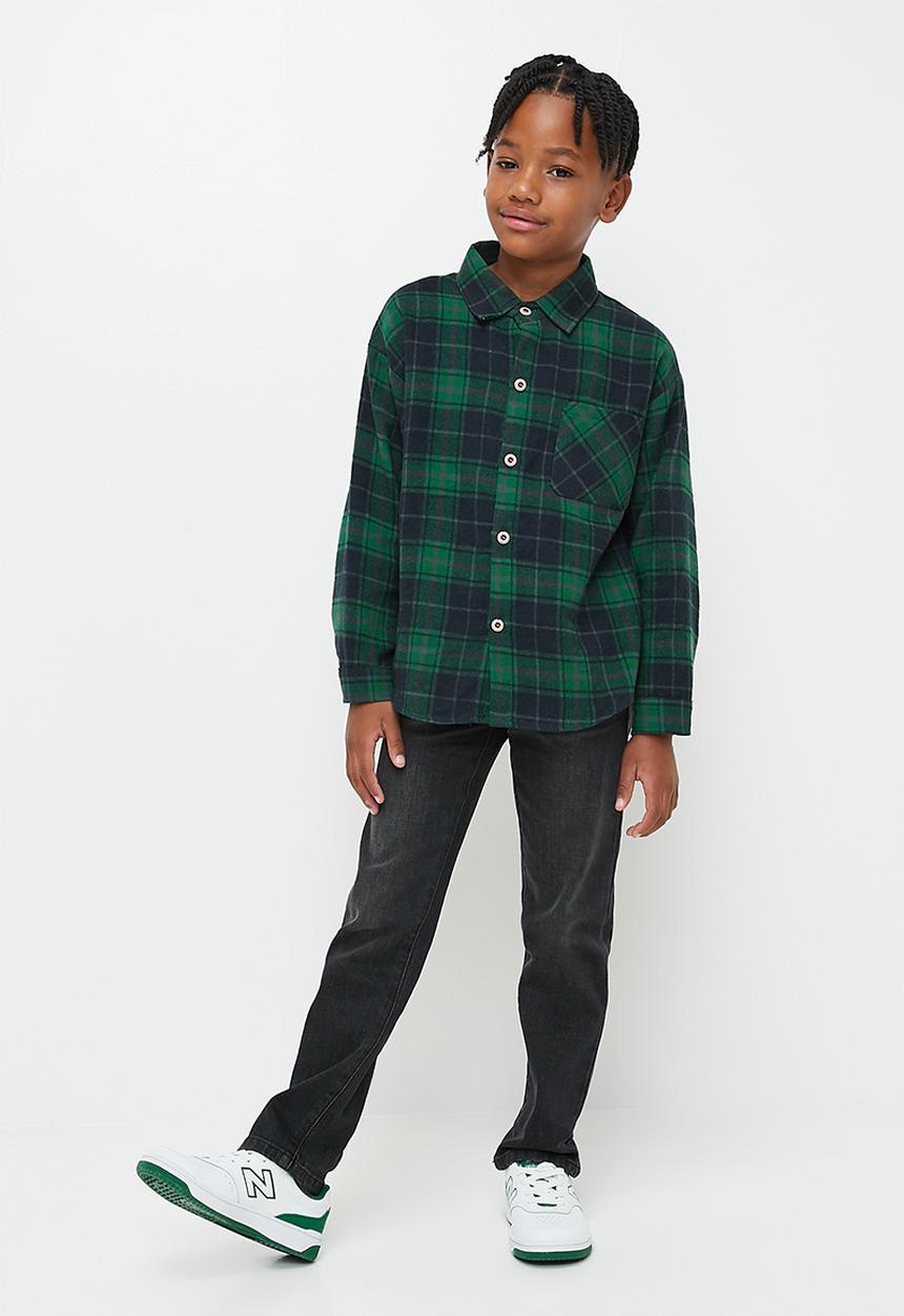 Pop Candy - Tartan shirt - green
