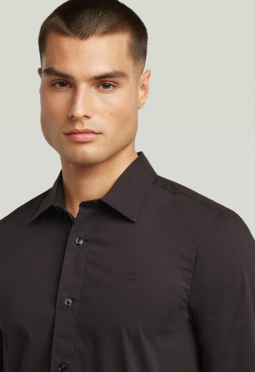 G-STAR - Uniform slim shirt l\s - black