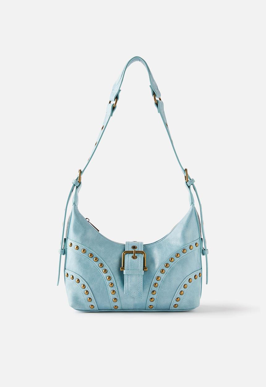 Rubi - Isla underarm bag- dusk blue/studs