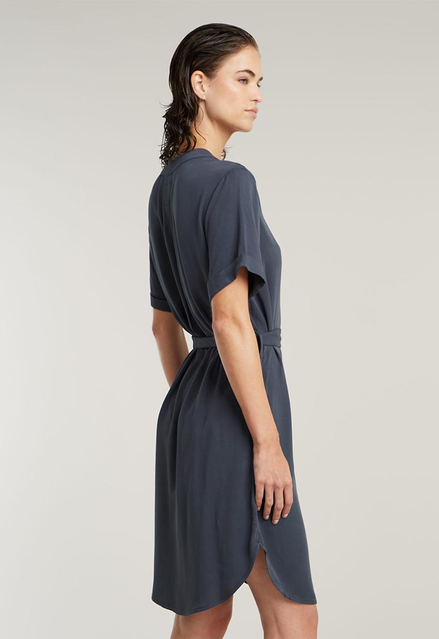 G-STAR - Belted Dress Wmn - Petrol
