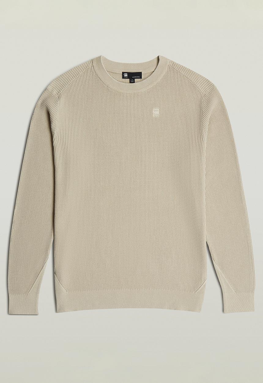 G-STAR - Serrated r knit - beige