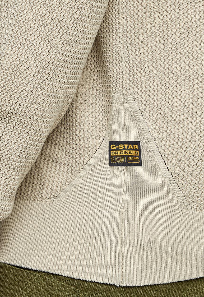 G-STAR - Serrated r knit - beige