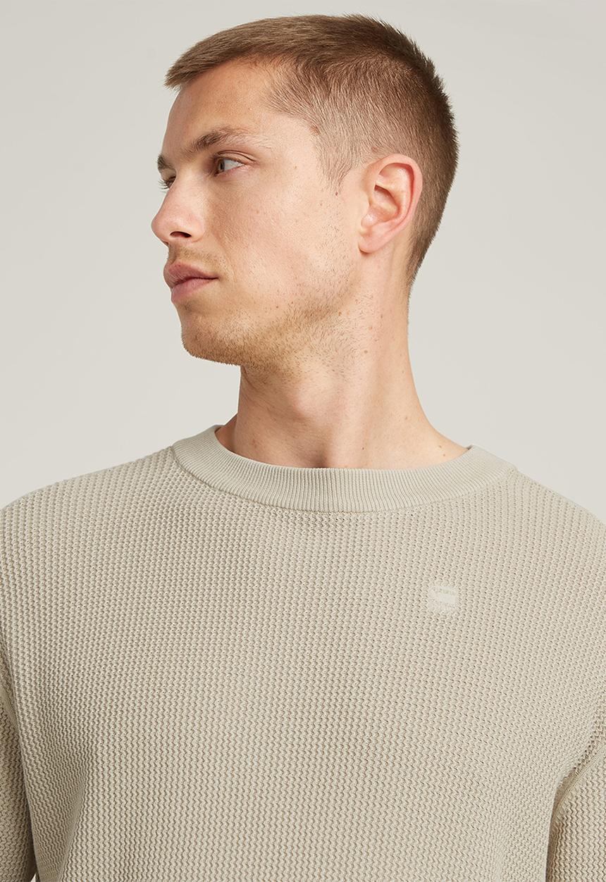 G-STAR - Serrated r knit - beige