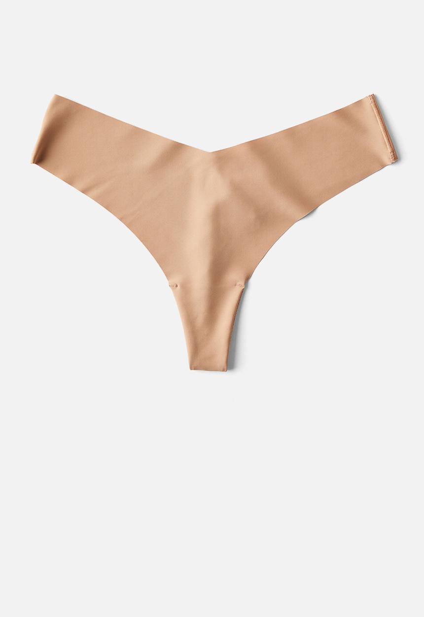 Cotton On - The Invisible G String Brief 3 Pack - Black/Frappe/Maple Sugar