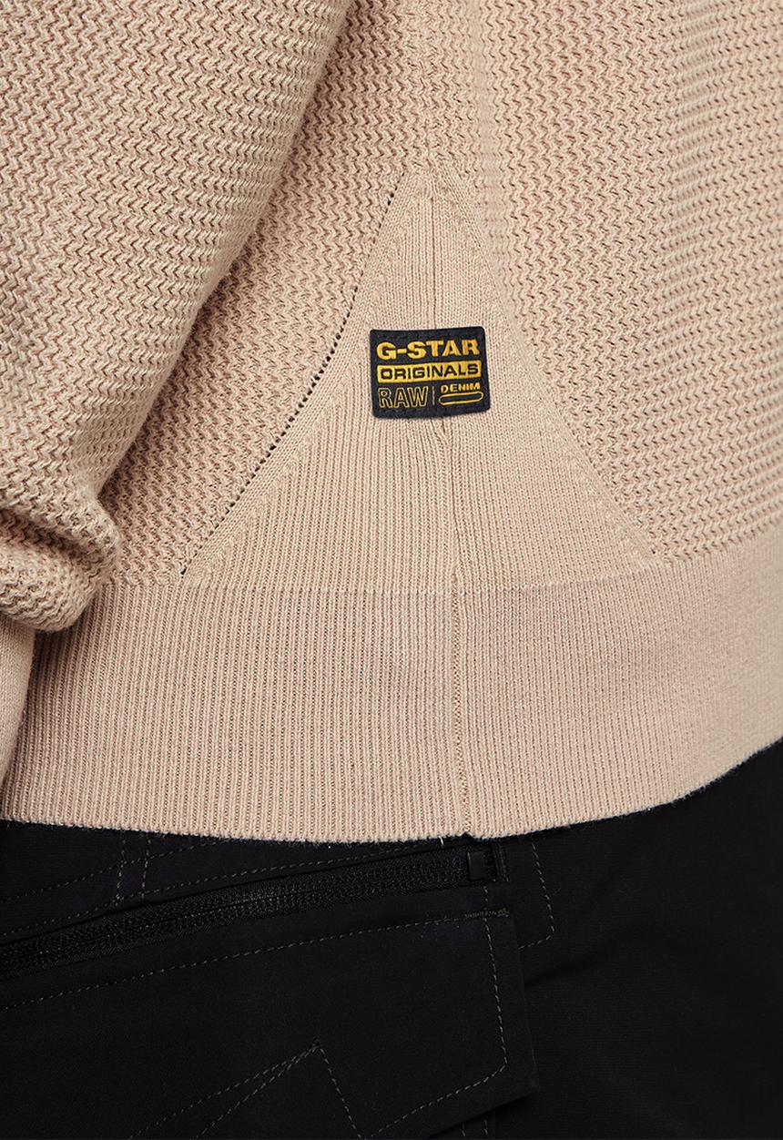 G-STAR - Serrated r knit - beige