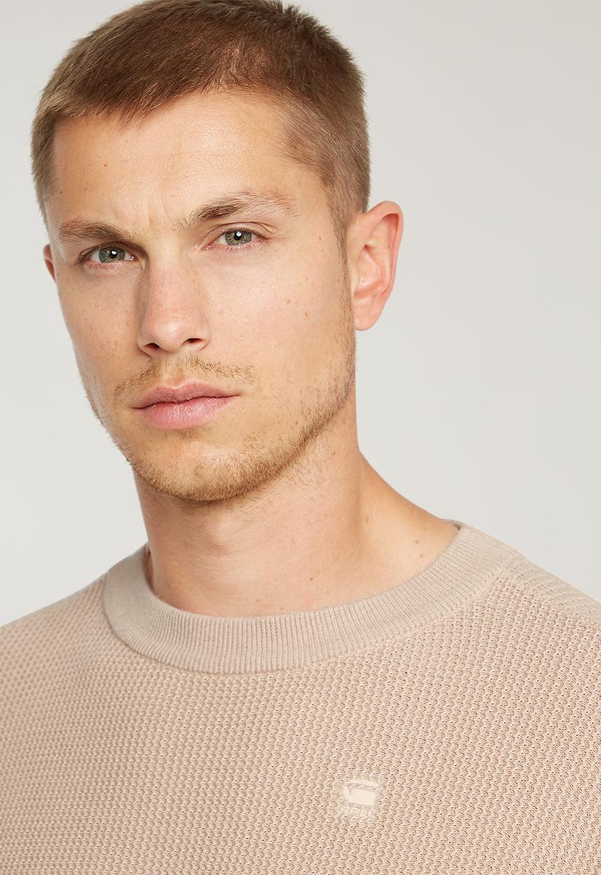 G-STAR - Serrated r knit - beige