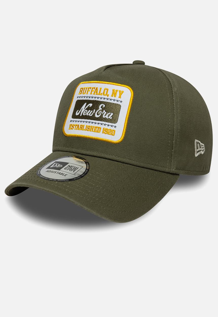 New Era - Trucker Eframe Washed Patch Newera - Olive Y25
