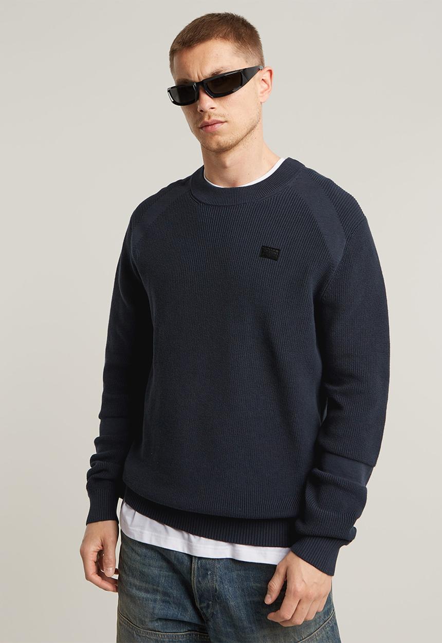 G-STAR - Detailed r knit - legion blue