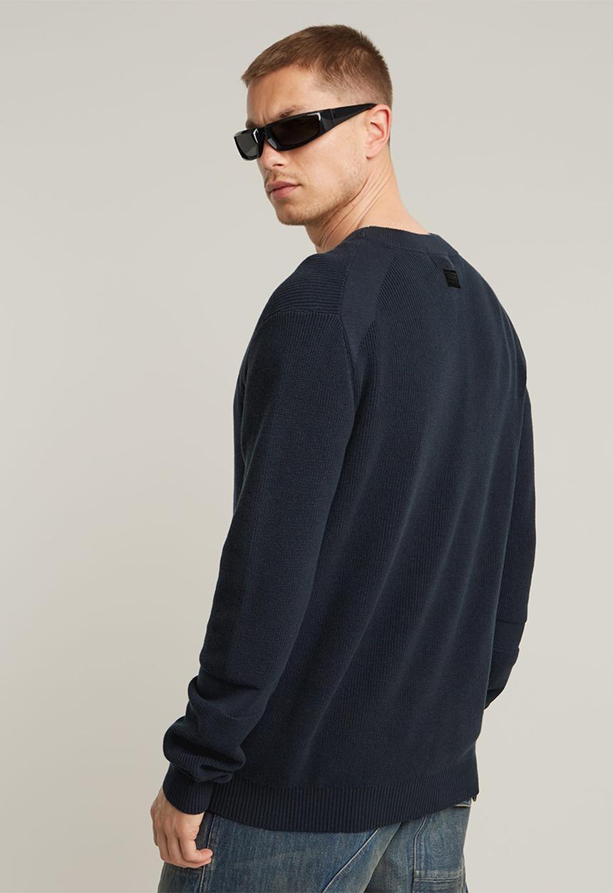 G-STAR - Detailed r knit - legion blue