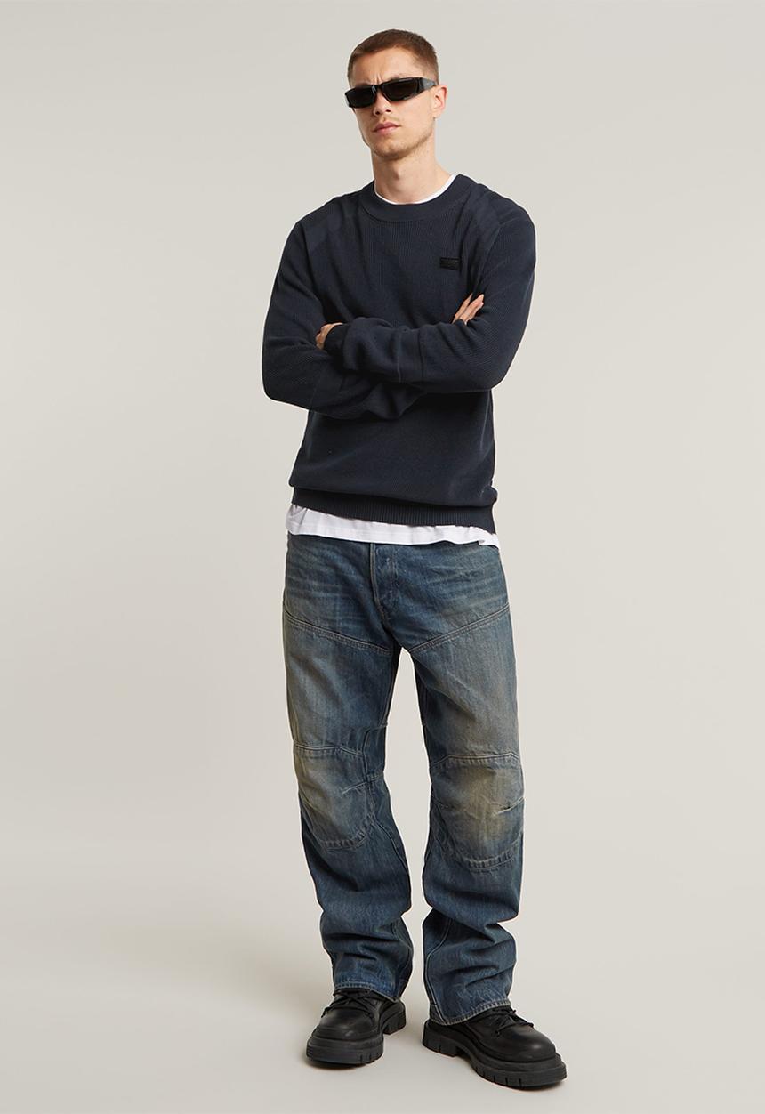 G-STAR - Detailed r knit - legion blue