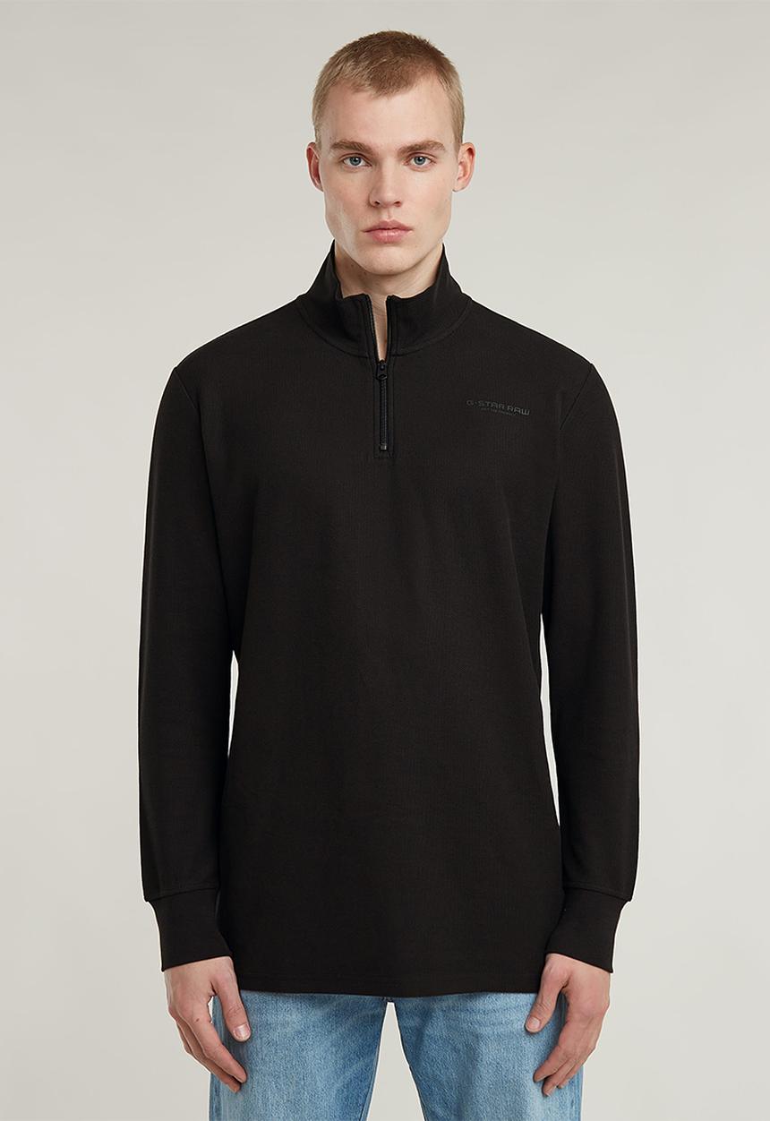 G-STAR - Half zip tweeter r t l\s - dk black