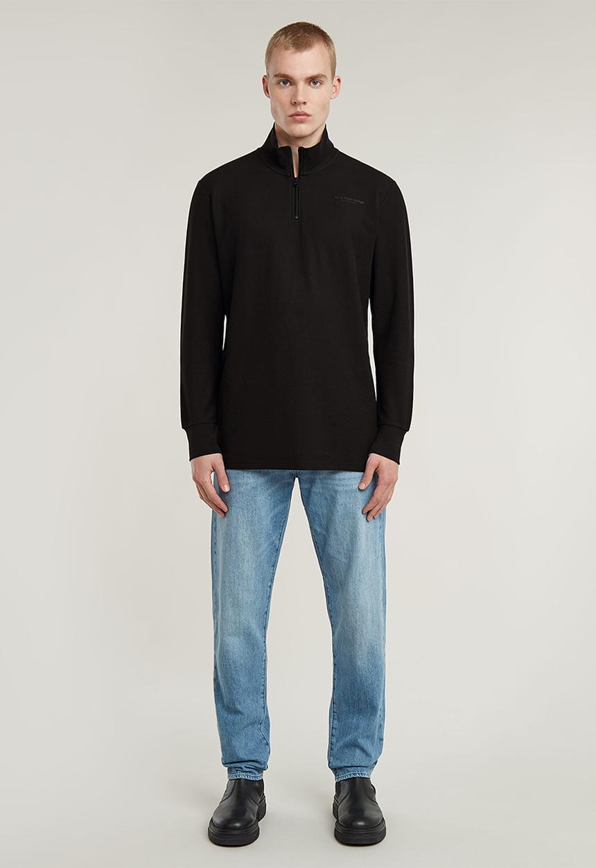 G-STAR - Half zip tweeter r t l\s - dk black