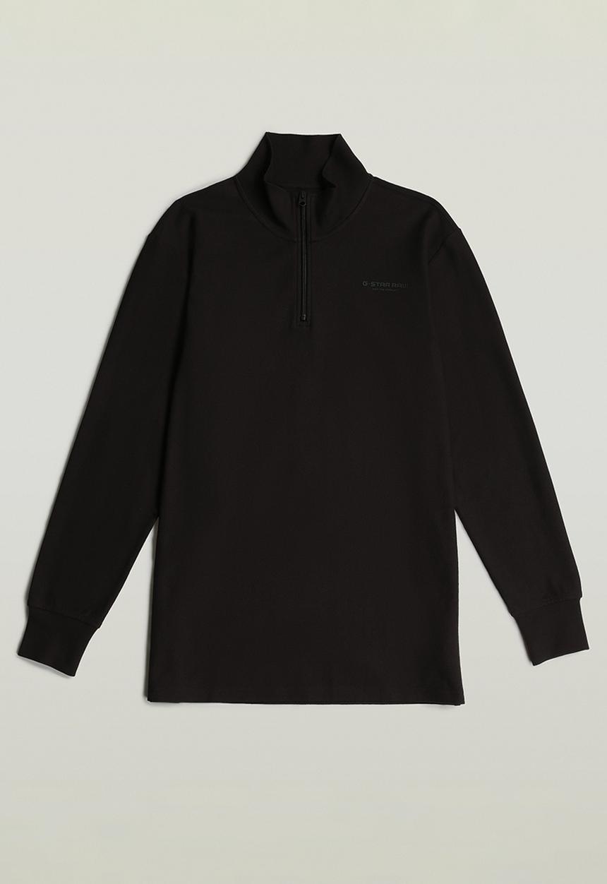 G-STAR - Half zip tweeter r t l\s - dk black