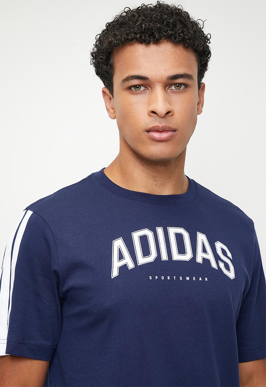 adidas Performance - C Colleg Tee Dkblue - Blue