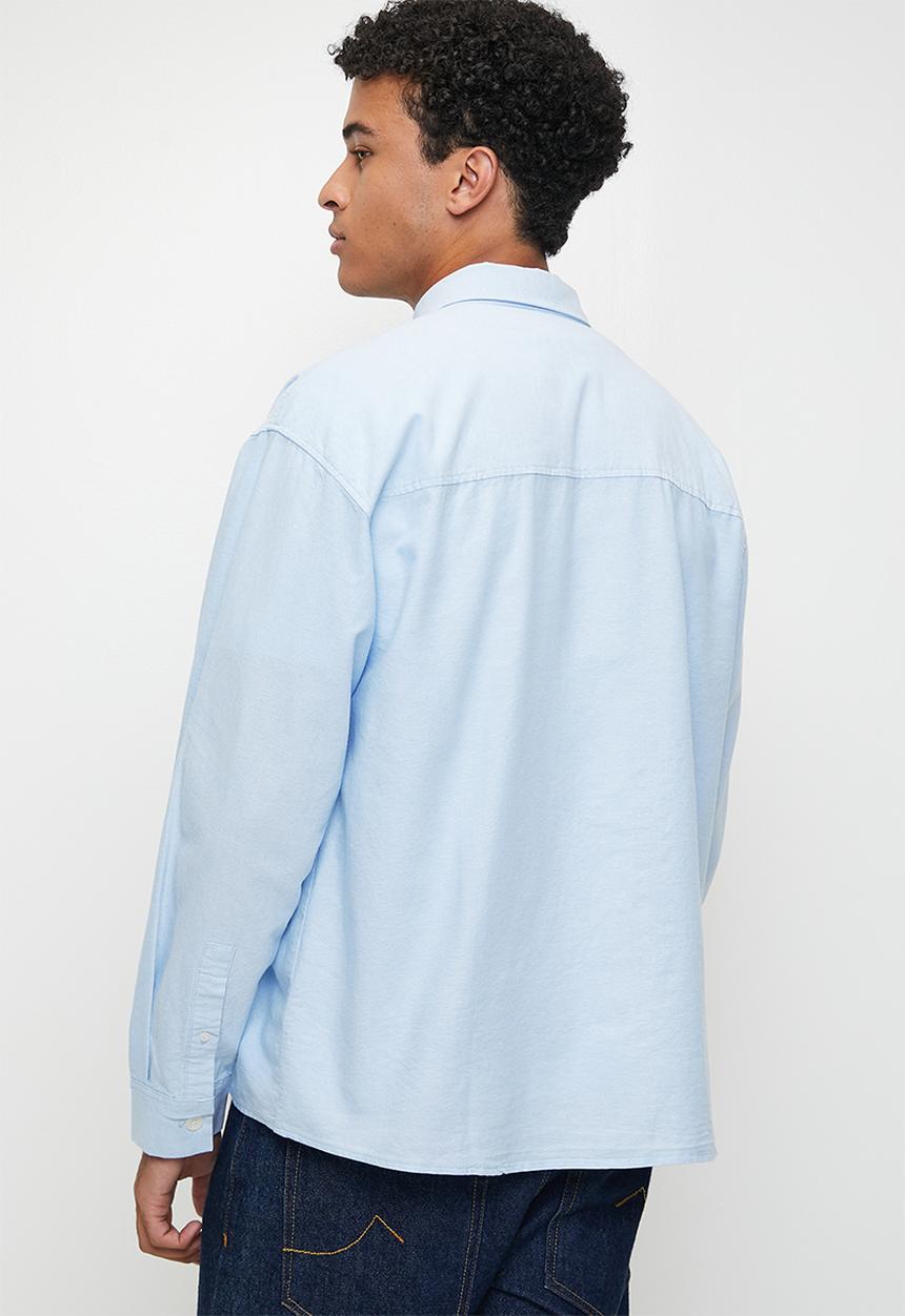 Cotton On - Bedford Long Sleeve Shirt - Sky Emb