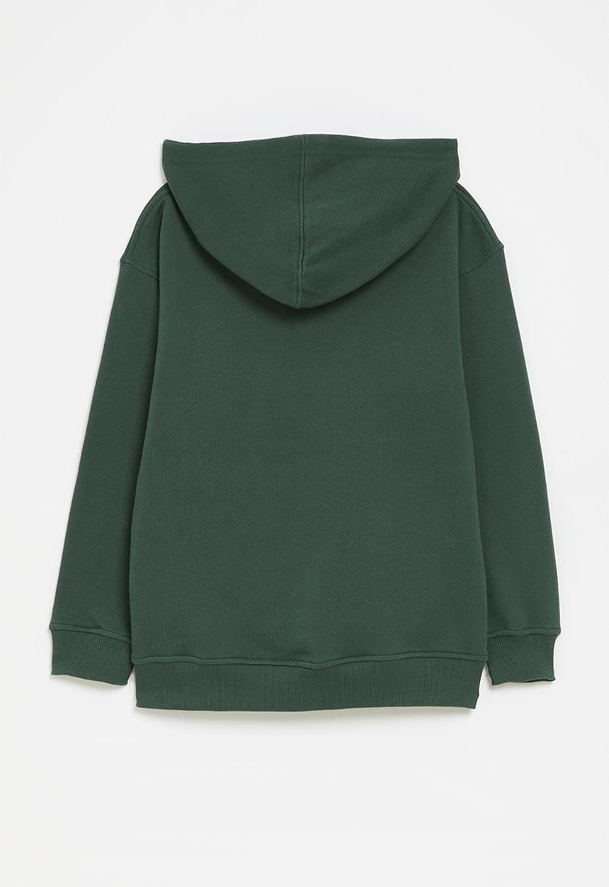 Quiksilver - Big logo hoodie boys - teal green