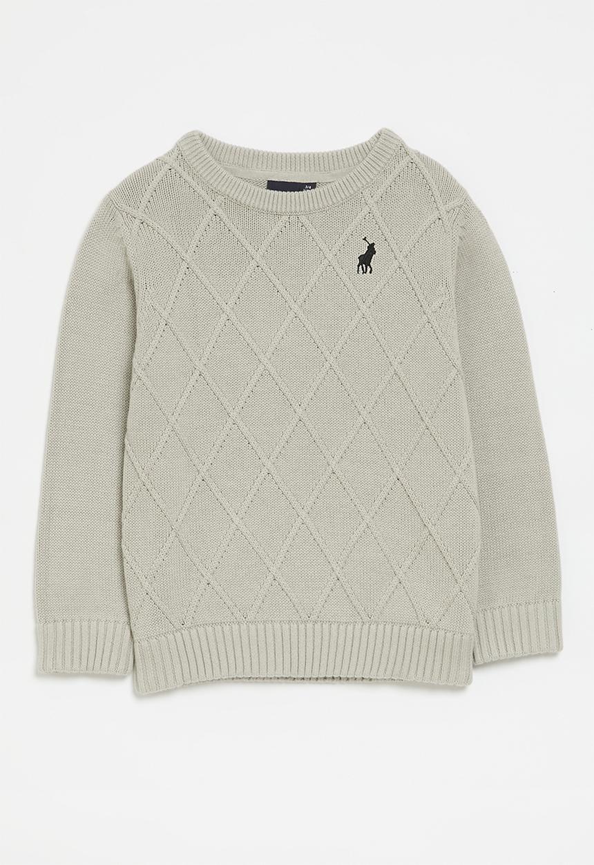POLO - Boys usher argyle jersey - light grey