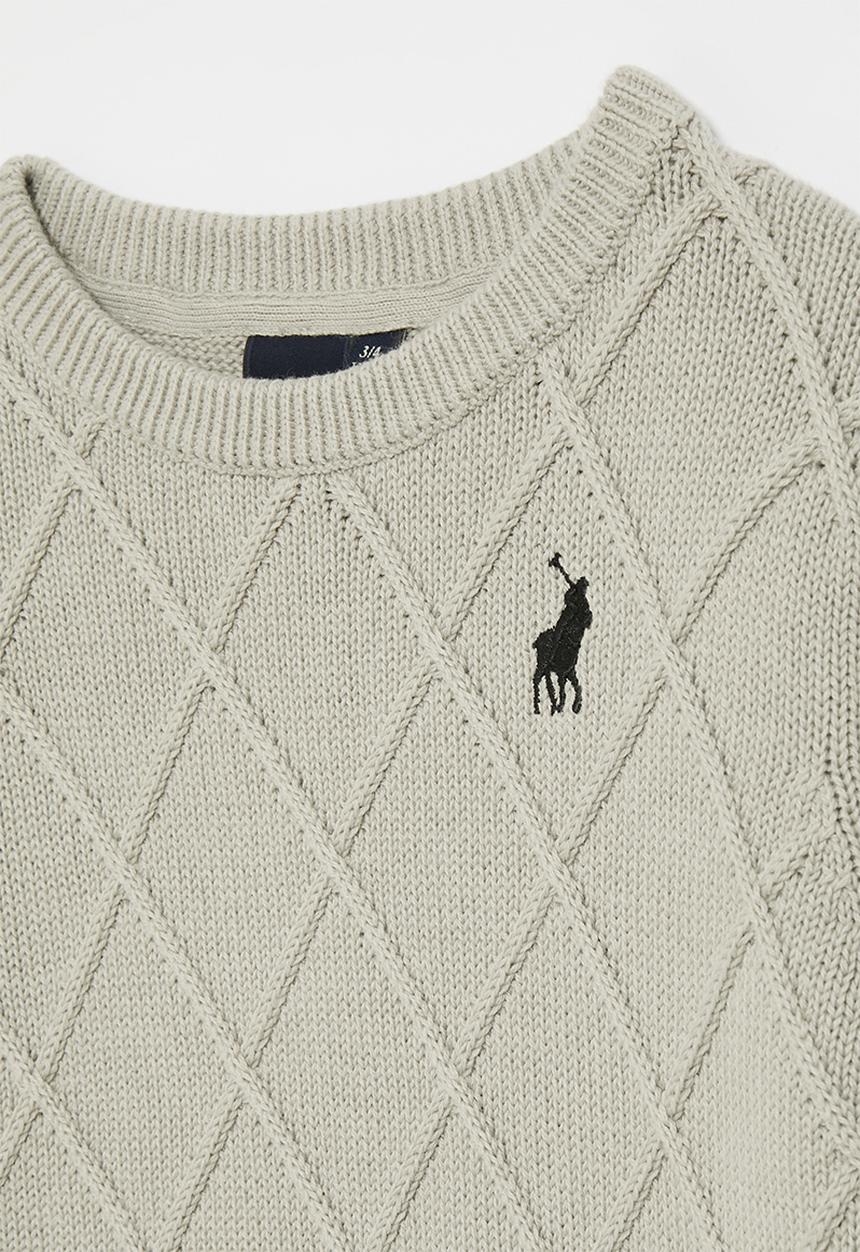 POLO - Boys usher argyle jersey - light grey
