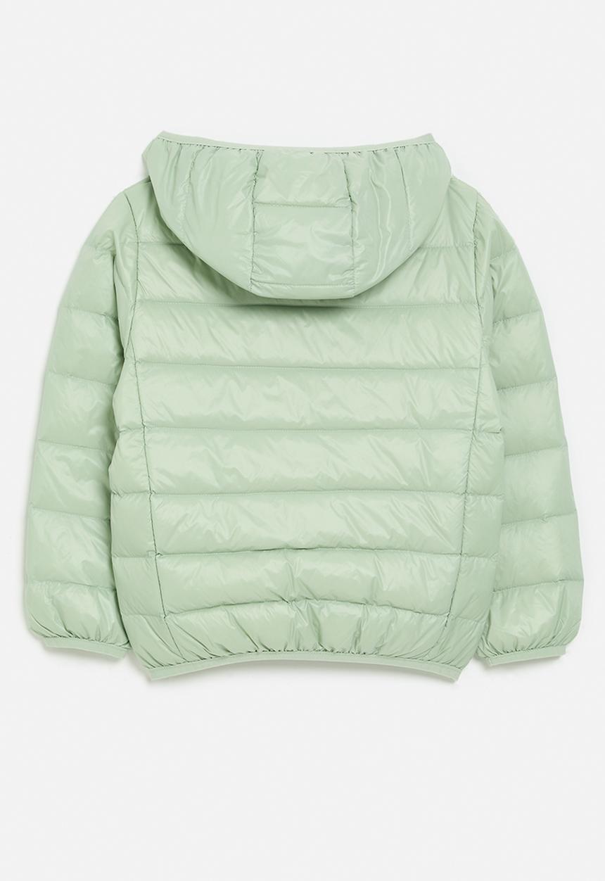 Pop Candy - Hooded puffer jacket- green