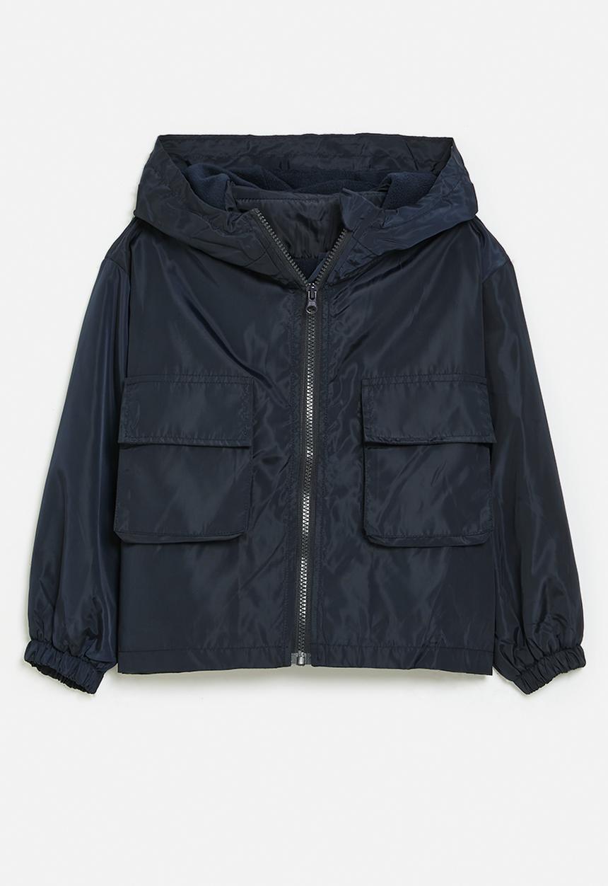 Pop Candy - Hooded windbreaker-navy