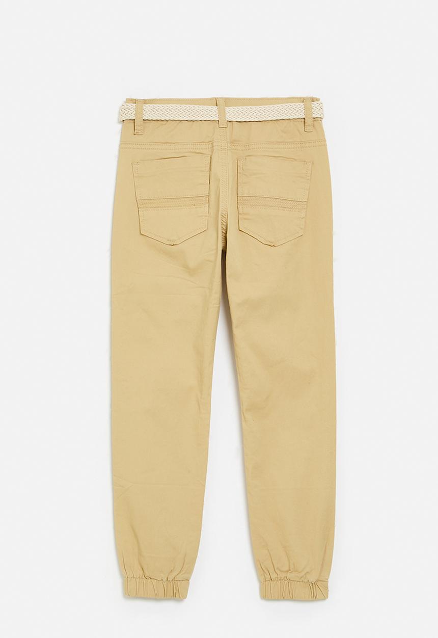 Pop Candy - Slim leg pants-khaki