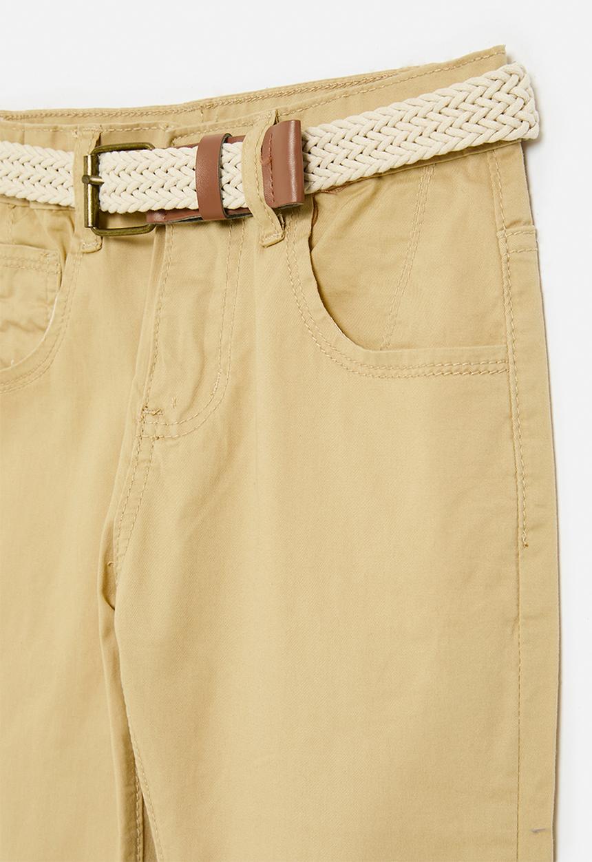 Pop Candy - Slim leg pants-khaki
