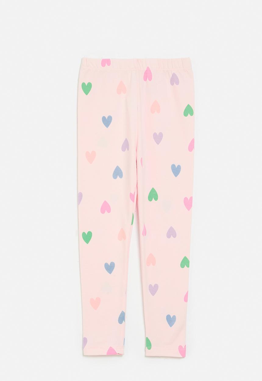 Pop Candy - Heart Print leggings - pink