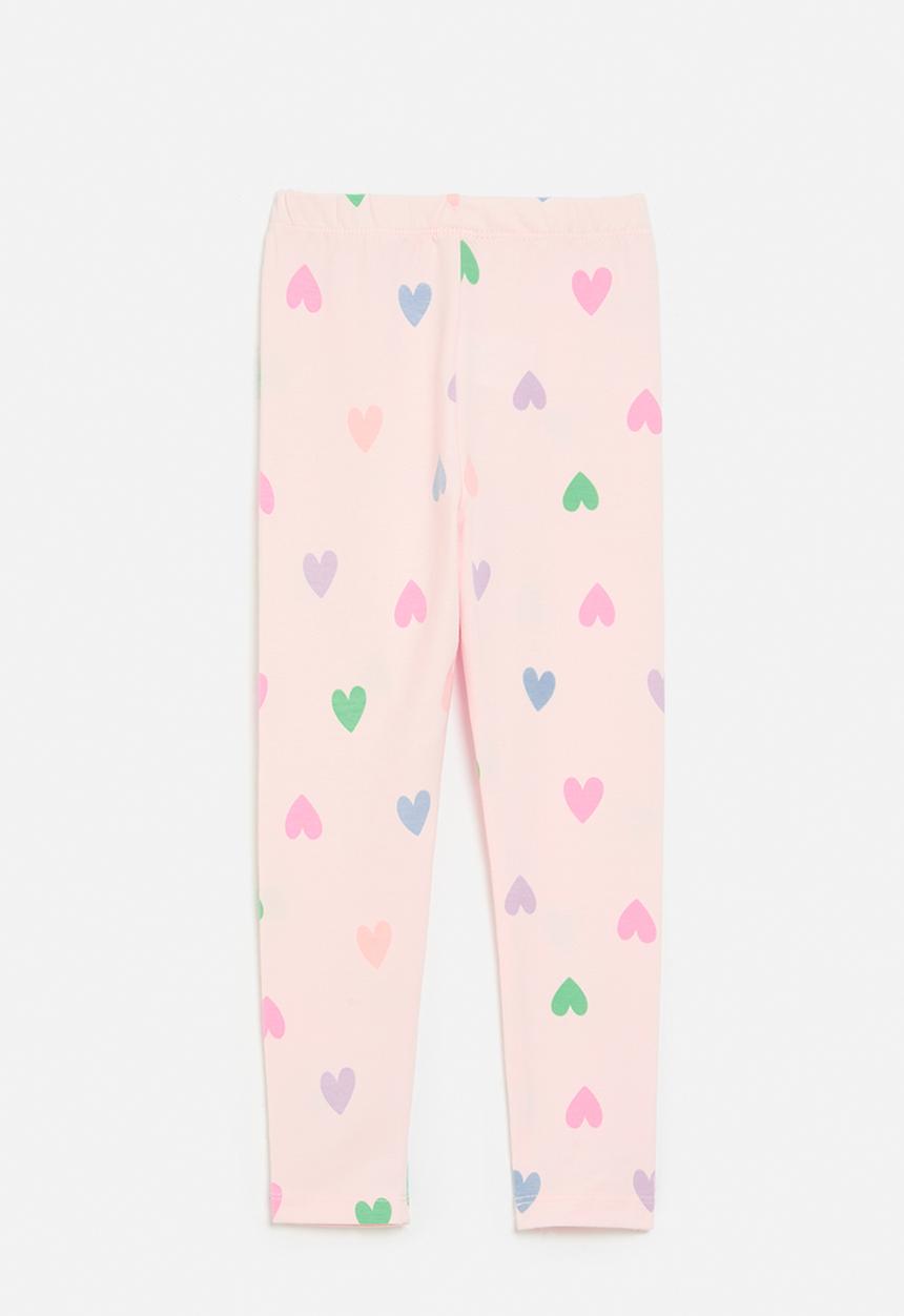 Pop Candy - Heart Print leggings - pink