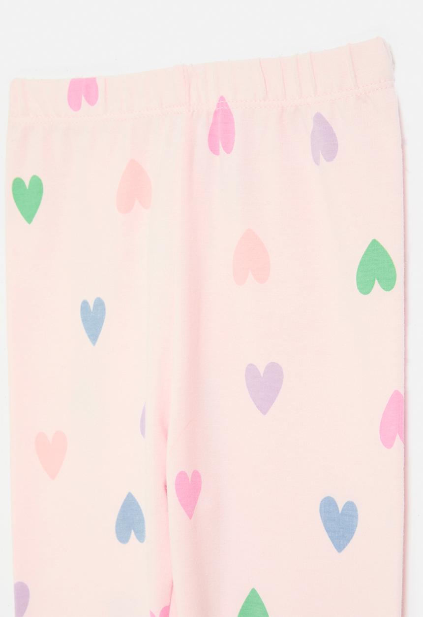 Pop Candy - Heart Print leggings - pink