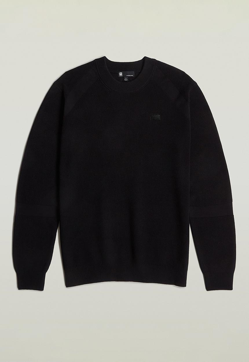 G-STAR - Detailed r knit - dk black