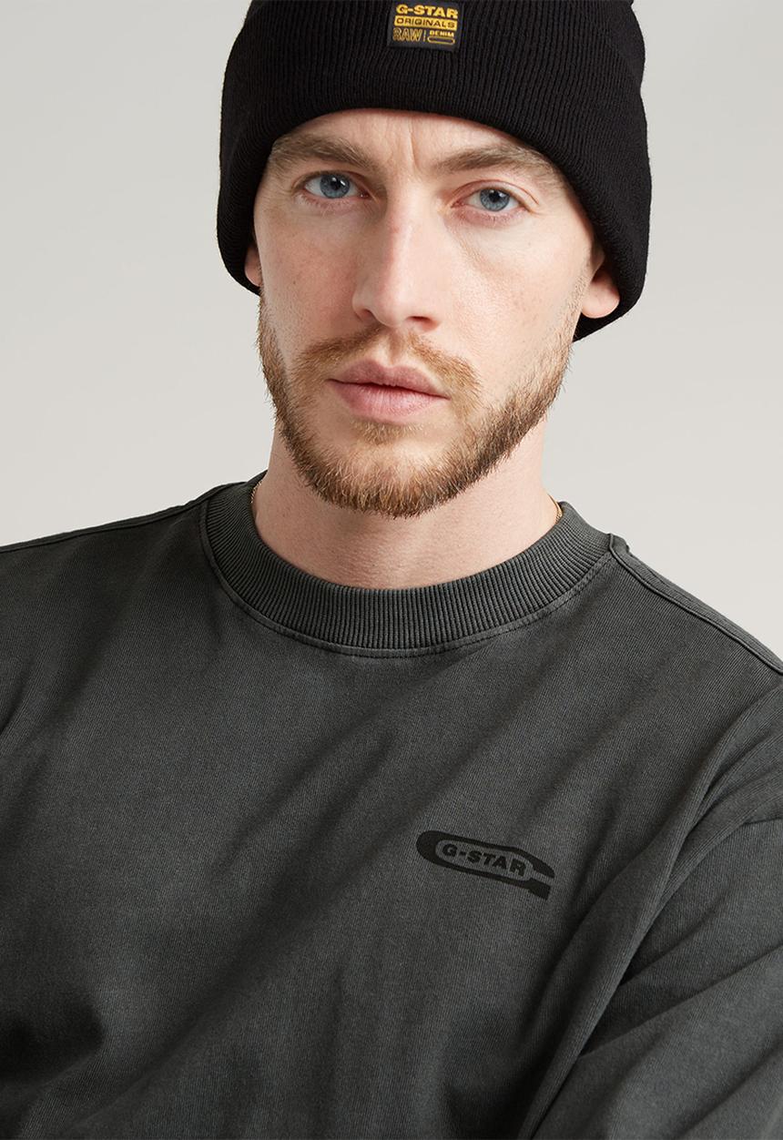 G-STAR - Pigment dye loose r t l\s - dk black gd