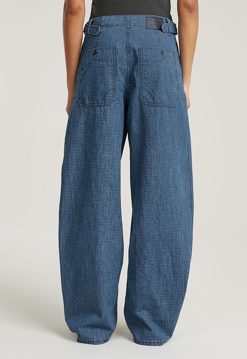 G-STAR - Belted Cargo Loose 2.0 Wmn - Faded  Indigo Ripstop