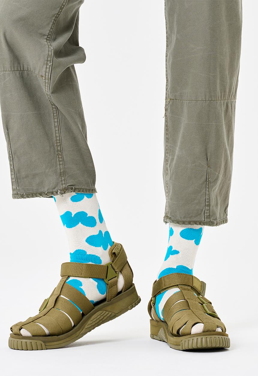 Happy Socks - Cloudy Sock - White