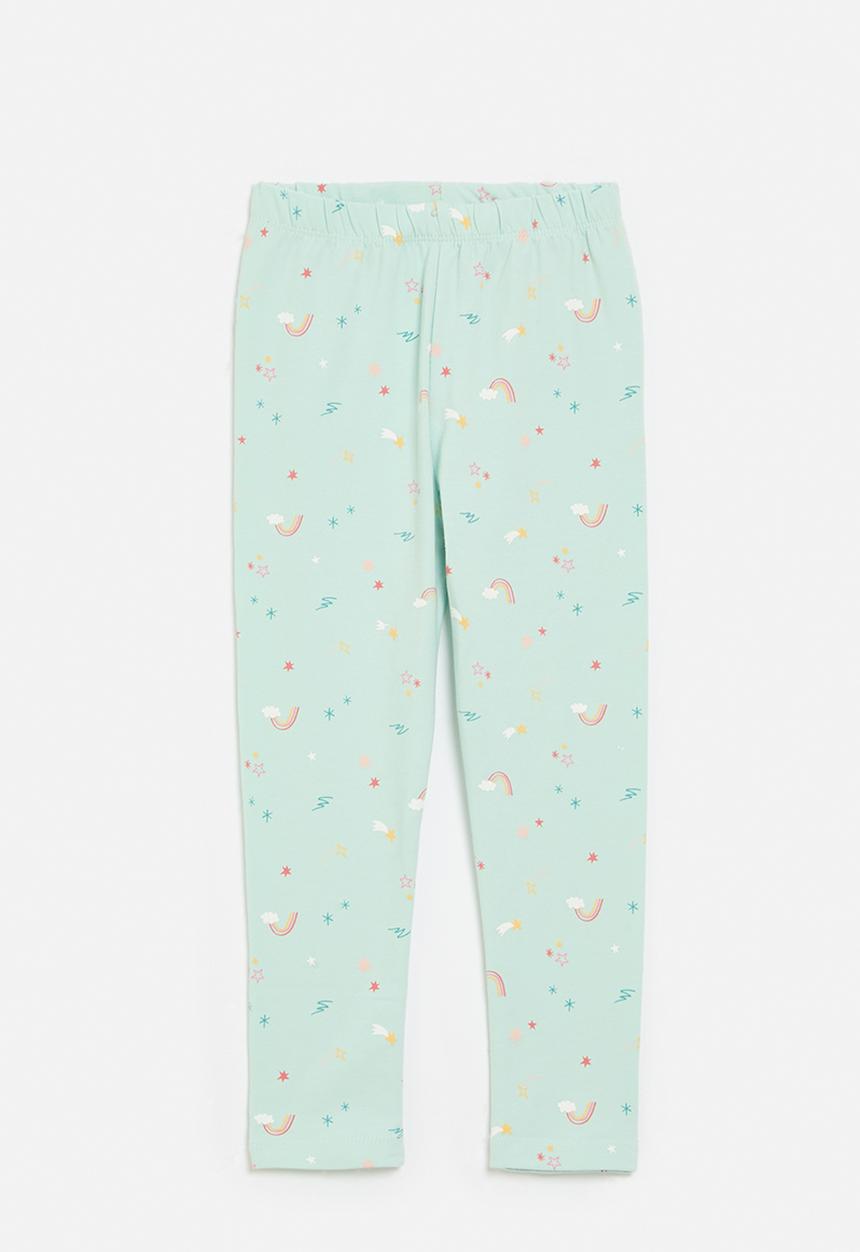 Pop Candy - Printed leggings-light blue