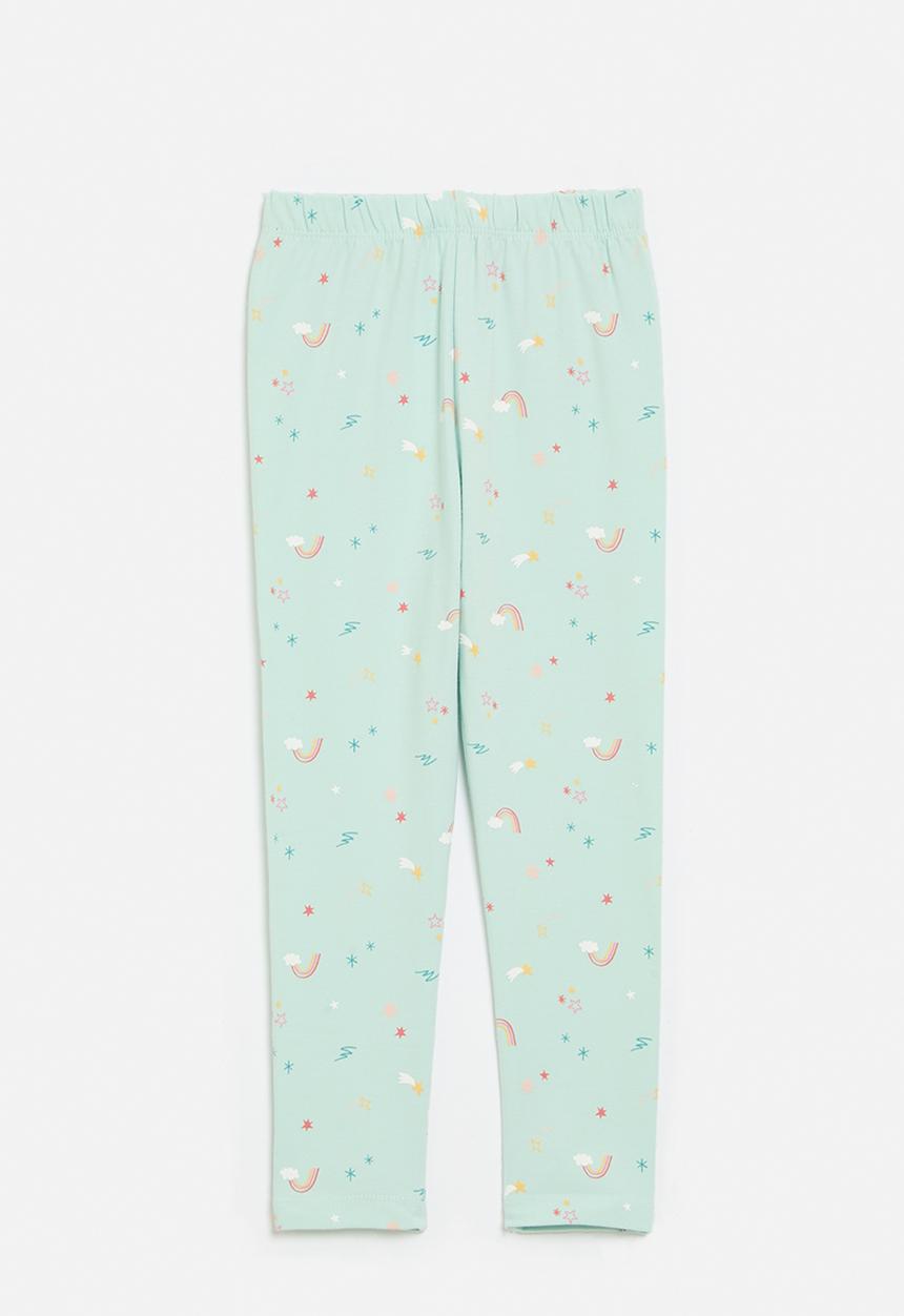 Pop Candy - Printed leggings-light blue