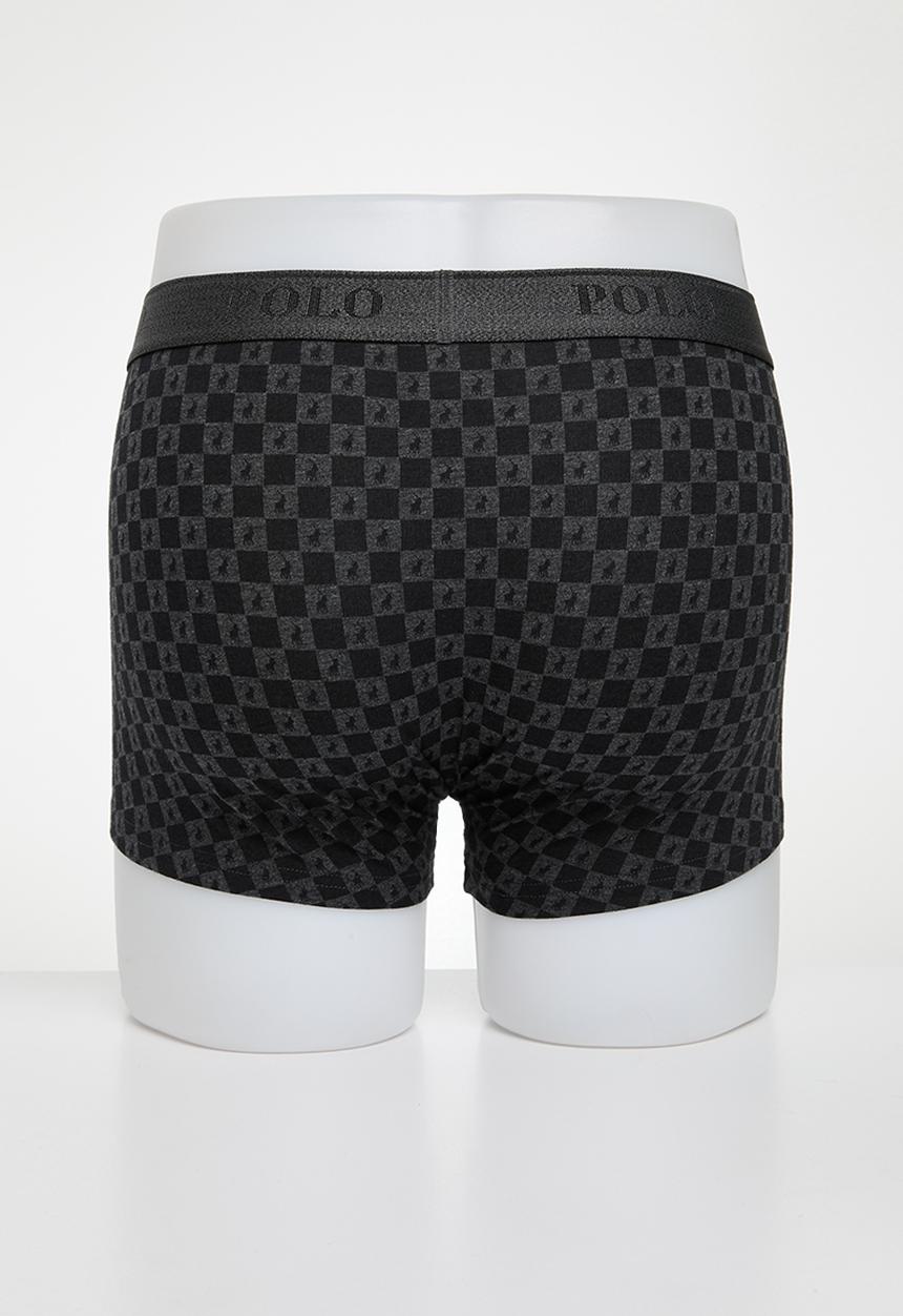 POLO - Men Multi 2 Pack Boxer  - Charcoal