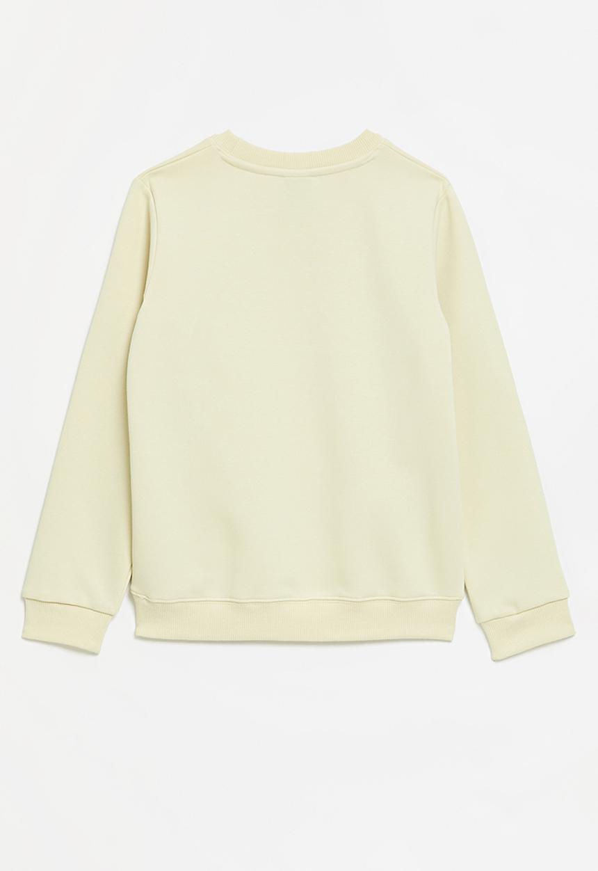 SOVIET - Boys Crew Neck Sweat Top - Bone
