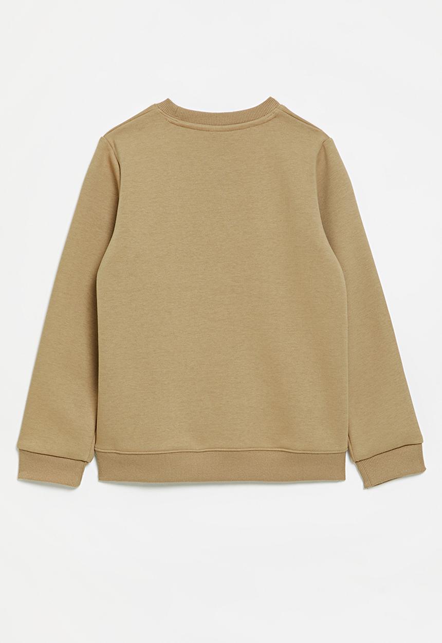 SOVIET - Boys Crew Neck Sweat Top - Sand