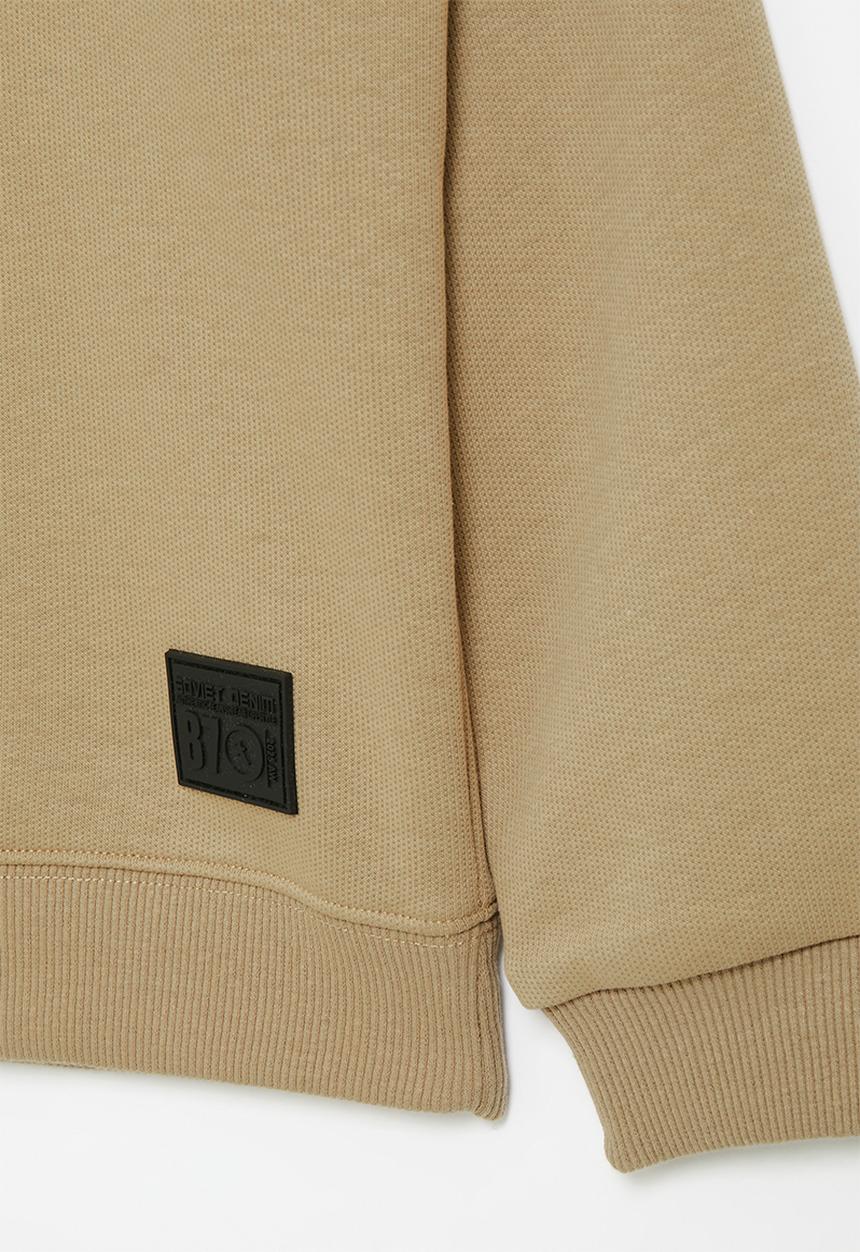 SOVIET - Boys Crew Neck Sweat Top - Sand