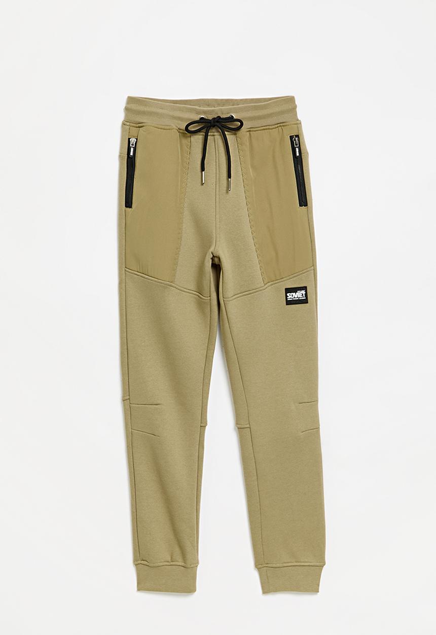 SOVIET - Boys Track Pants - Khaki