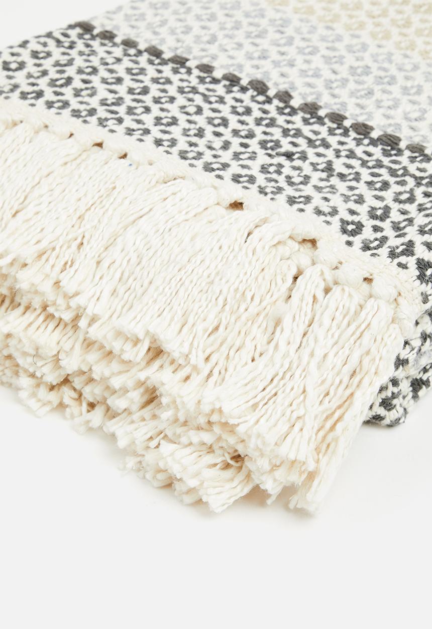 Sixth Floor - Geo Cotton Throw - Multi