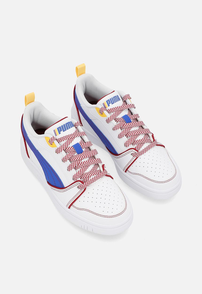 PUMA - Puma Rebound V6 Lo Starblitz Jr - Puma White/Vivid Blue
