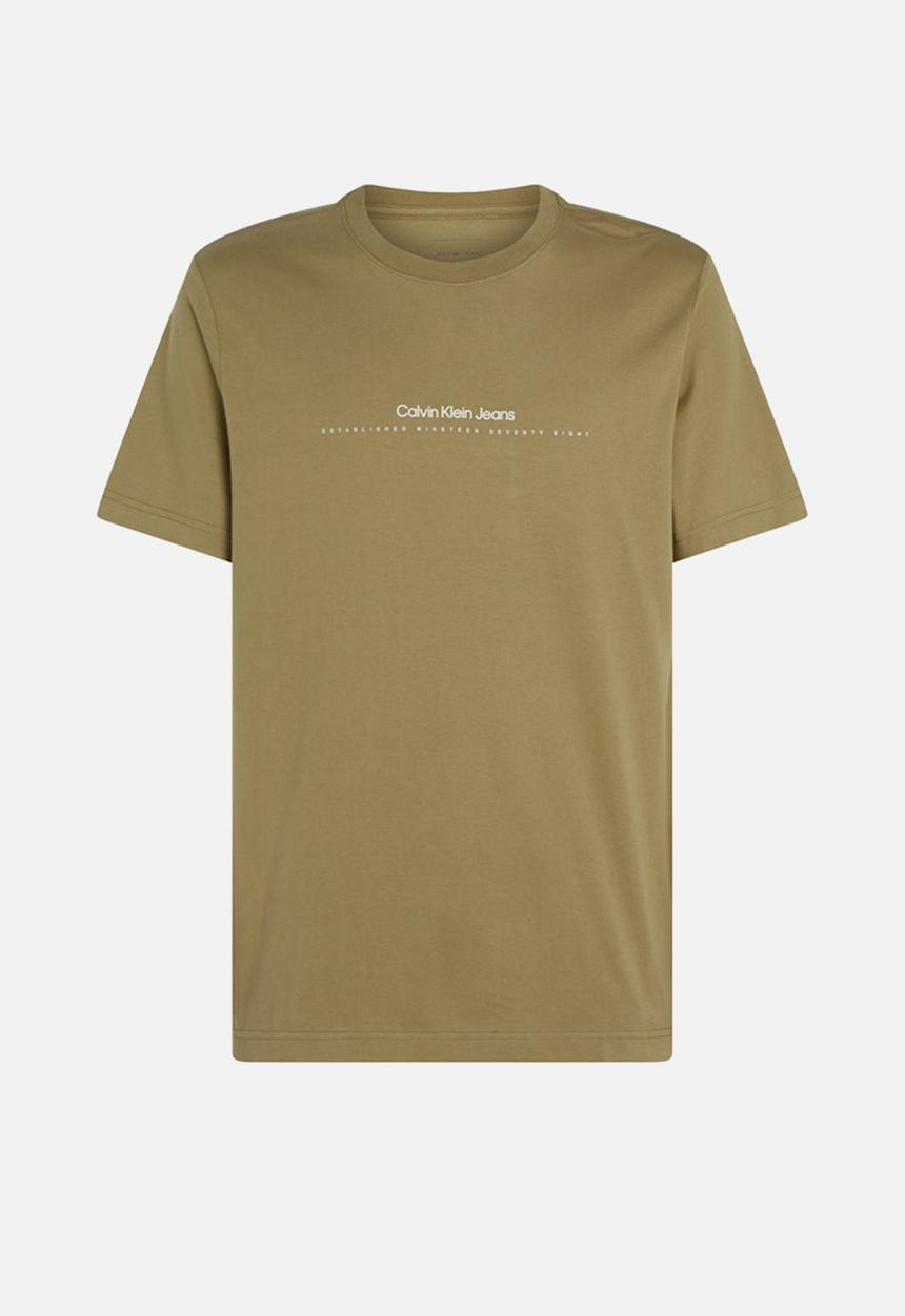 Calvin Klein - Minimal Logo Tee - Gothic Olive